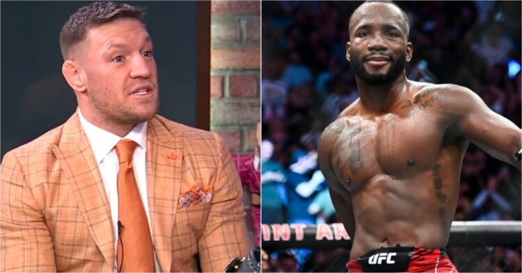 Conor McGregor (left) and Leon Edwards (right)