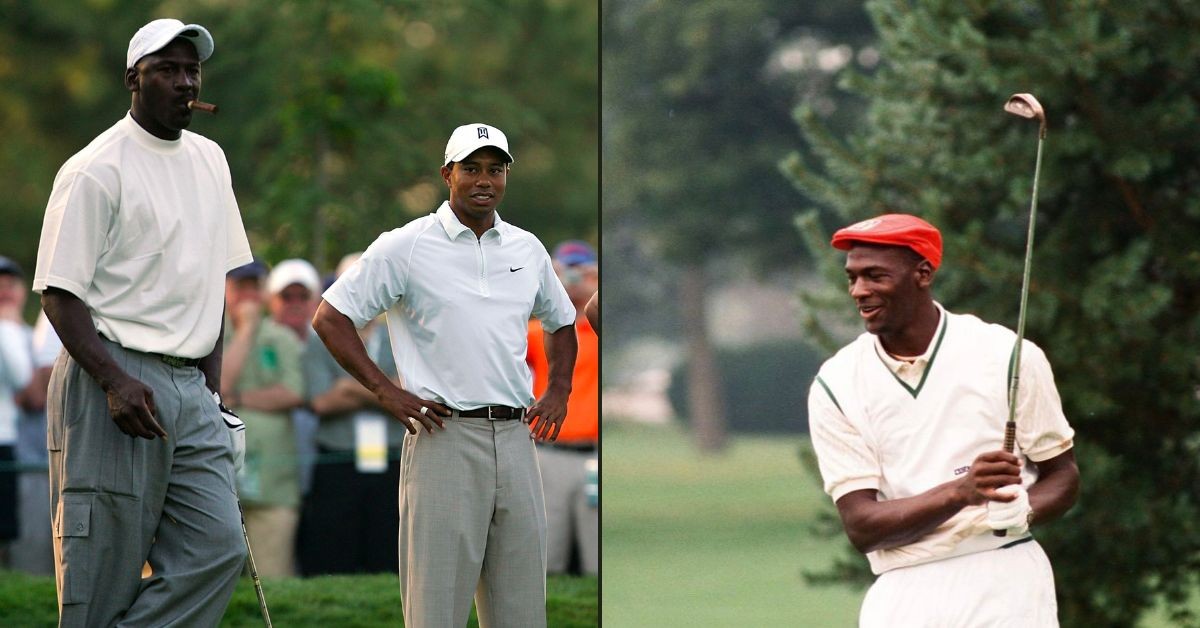 Michael Jordan with Tiger Woods