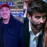 Gerard Pique's ex Shakira spotted with Carson Daly at an NHL game.