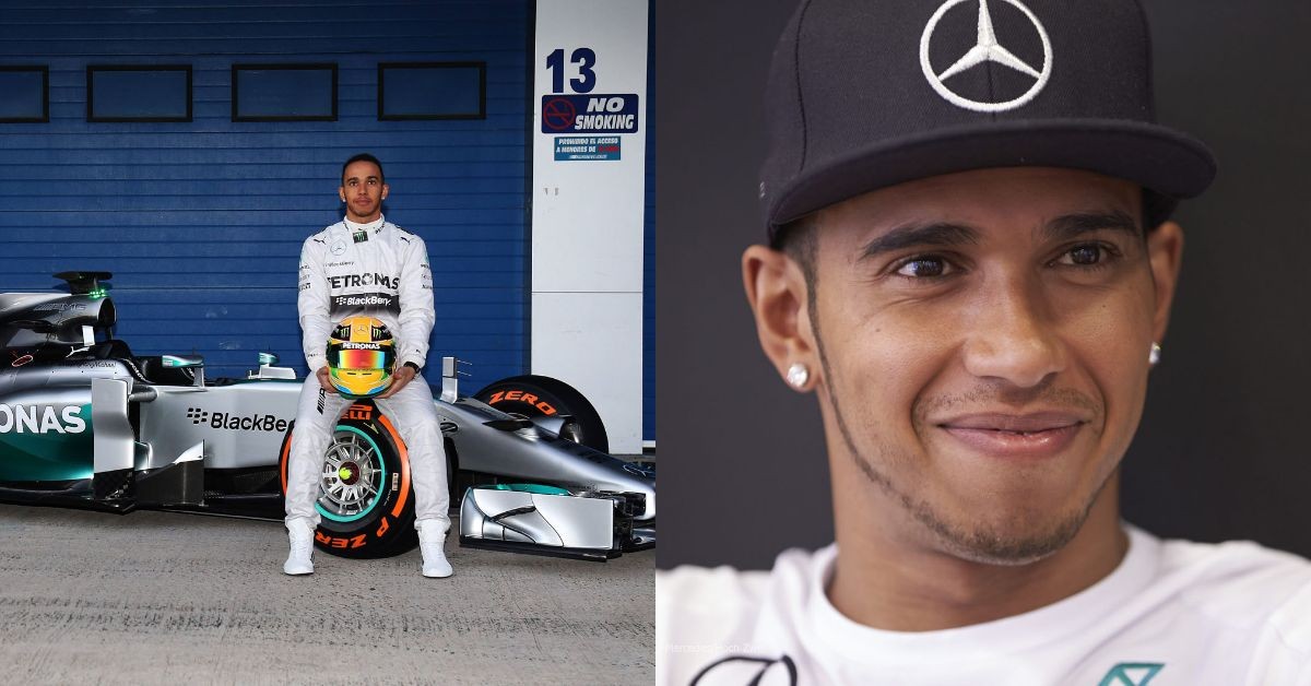 Lewis Hamilton with W05 (left), Lewis Hamilton in 2014 (right) (Credits- F1 Fanatic, f1fanatic.co.uk.)