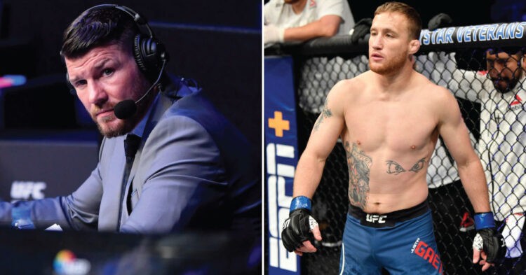 Michael Bisping (left) and Justin Gaethje (right)