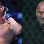 Colby Covington (left) and Dana White (right)