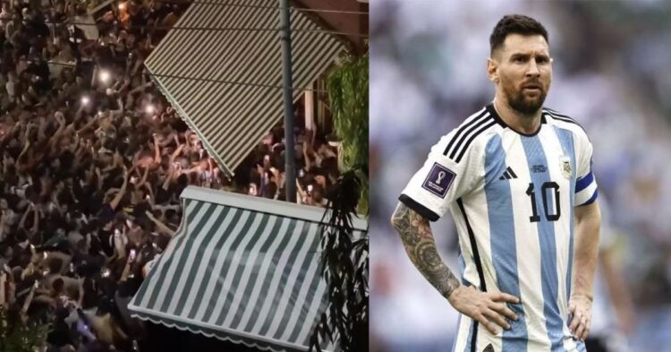 Lionel Messi had the chance to avoid the chaos but chose not to. (Credits: Twitter)