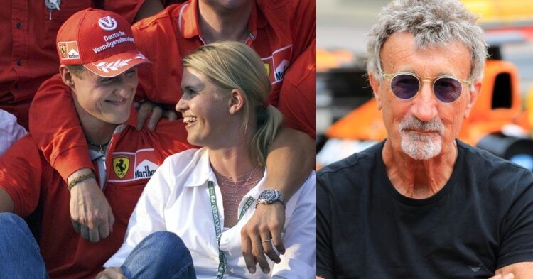 Michael Schumacher and his wife Corinna(left), Eddie Jordan(right) (Credit- CNN, The Times)