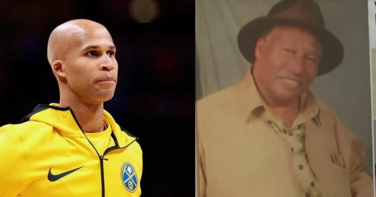 Former NBA player Richard Jefferson on the court and his father Richard Jefferson Sr