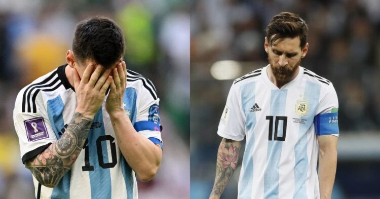 Lionel Messi sad