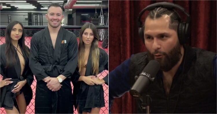 Colby Covington with women (left) and Jorge Masvidal (right)