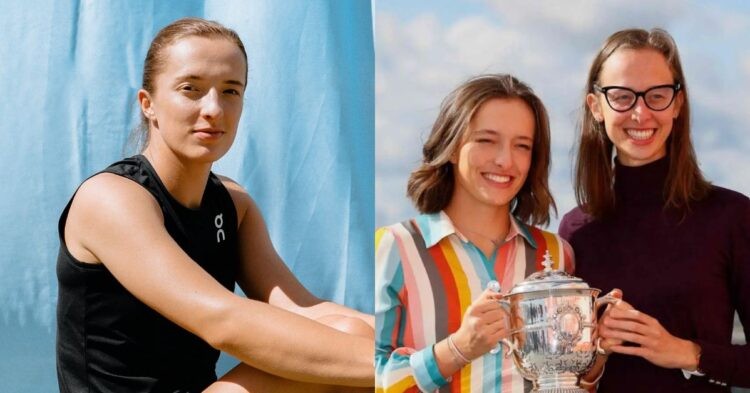 Iga Swiatek and her sister Agata Swiatek (Credit: WTA Tour)