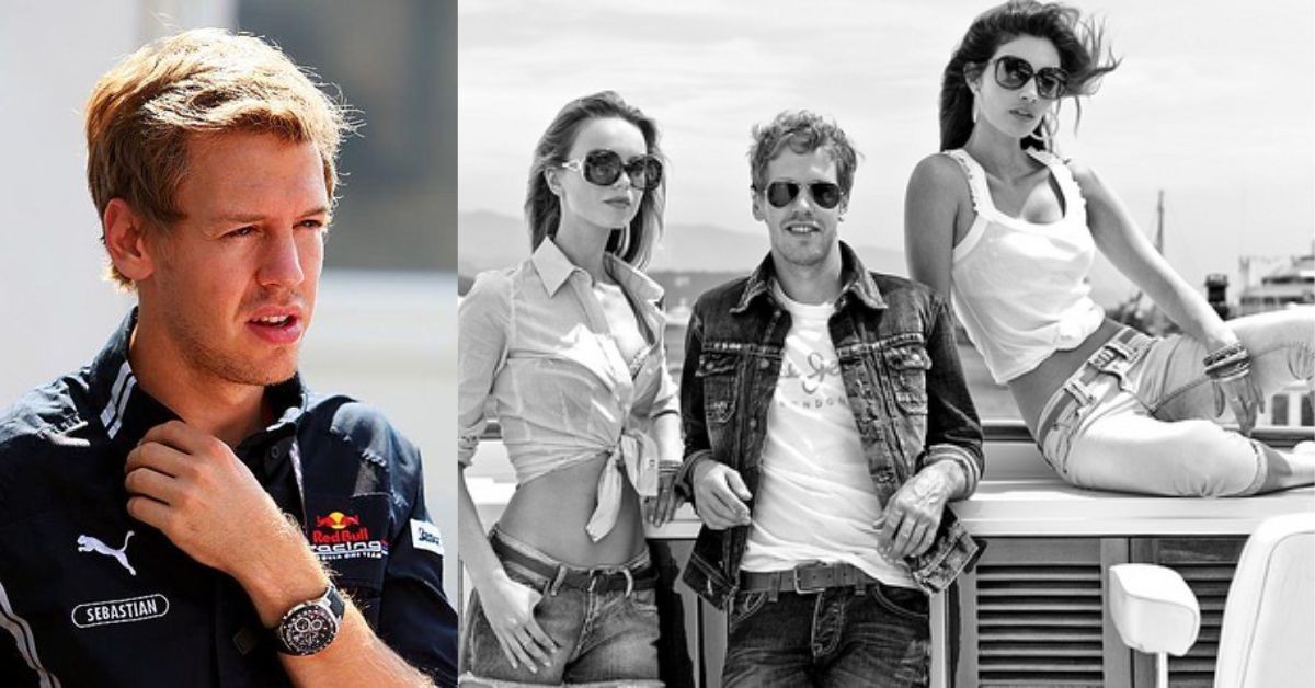 Sebastian Vettel's Casio endorsement, Sebastian Vettel's Pepe Jeans Endorsement (Credit- Pinterest, Fanpop)