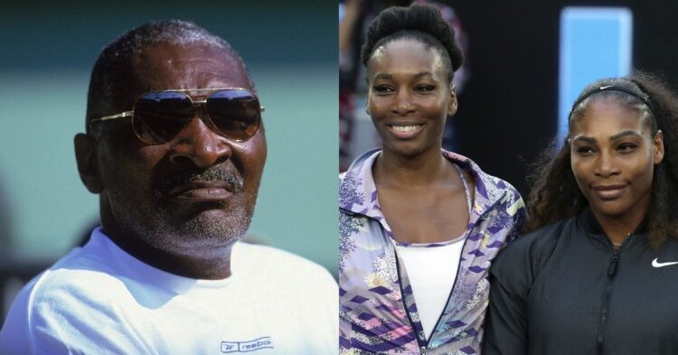 Richard Williams and his daughters Venus Williams and Serena Williams (Credit: The Mirror)