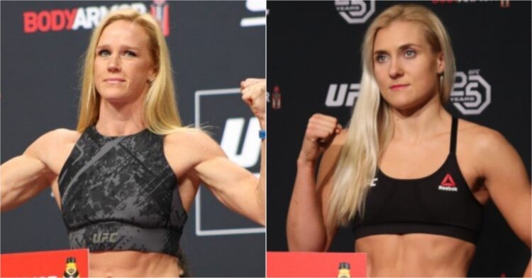 Holly Holm and Yana Santos weigh in for UFC event