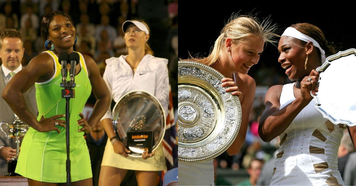 Serena Williams and Maria Sharapova (The Times)
