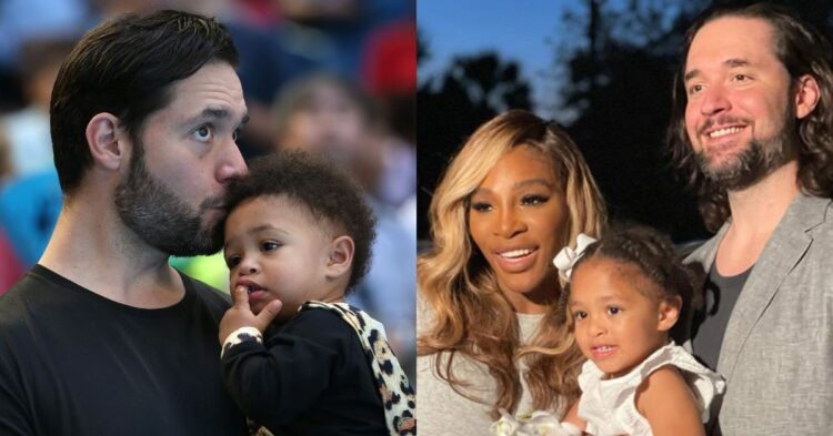 Alexis Ohanian with his daughter Olympia Ohanian and his wife Serena Williams (Credit: People)