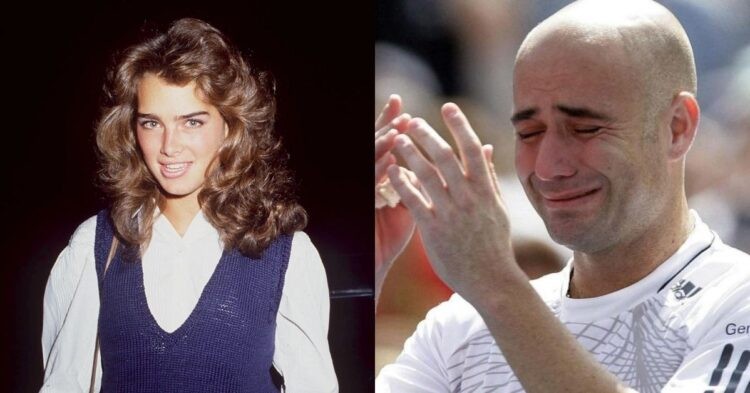 Brooke Shields and Andre Agassi (Credit: Twitter)