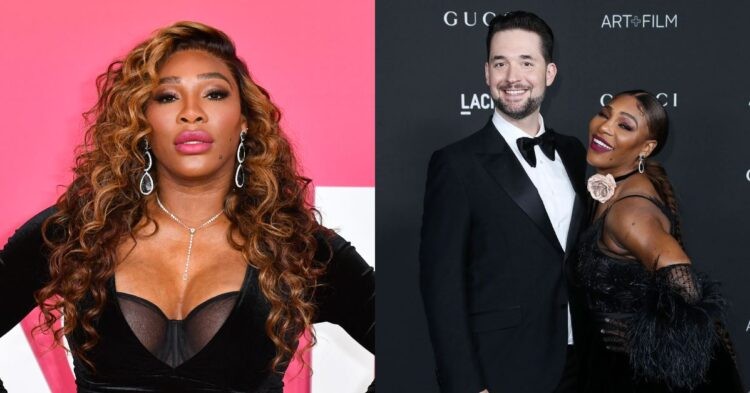 Serena Williams and her husband Alexis Ohanian (Credit: Brides)
