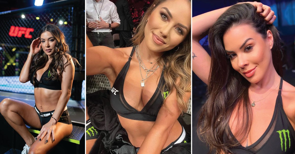 Arianny Celeste (left), Brittney Palmer (middle), and Camila Oliveria (right)