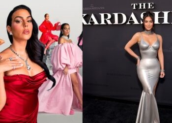 Georgina Rodriguez and Kim Kardashian (Credits: Netflix, CNN)