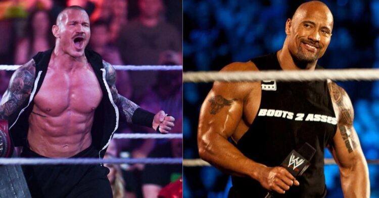 Randy Orton (left) Dwayne Johnson (right)