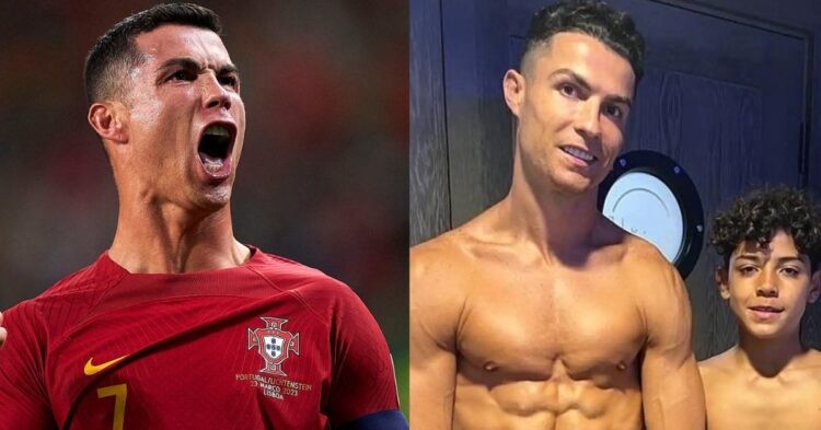 Cristiano Ronaldo and Cristiano Ronaldo Jr.