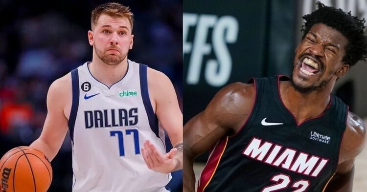 Luka Doncic and Jimmy Butler (credits - MARCA and Sky Sports)