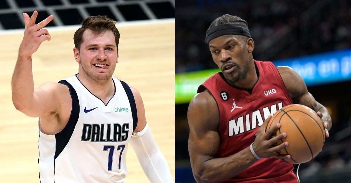 Luka Doncic and Jimmy Butler (credits - Deadspin and Sky Sports)