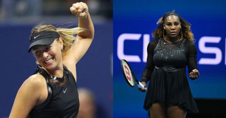 Maria Sharapova and Serena Williams (Credit: Pinterest)