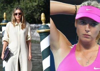 Maria Sharapova designed her Nike Tennis court dresses. (Credits: The Telegraph, The Guardian)