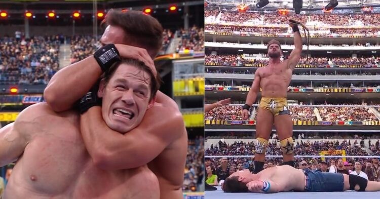 Austin Theory defeats John Cena at WrestleMania