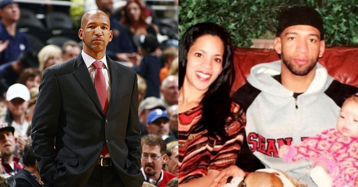 Monty Williams and his family (credits - The US Sun and ESPN)