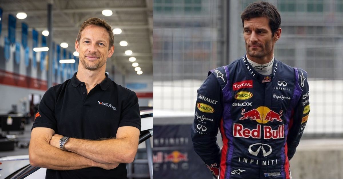 Jenson Button(left), Mark Webber (right) (Credit- Autoweek, Los Angeles Times)