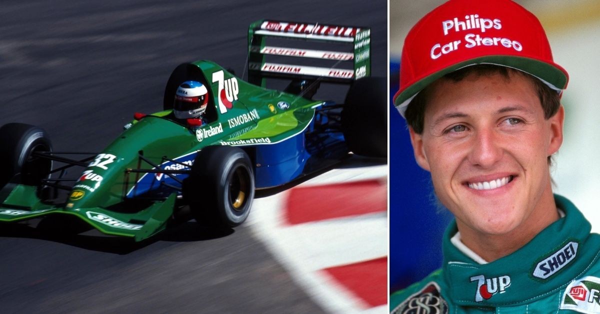 Schumacher with the Benneton F1 team. 