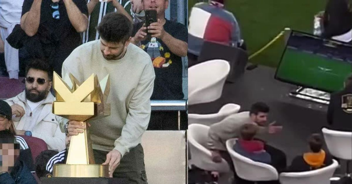 Gerard Pique spotted scolding his son during the Kings League final