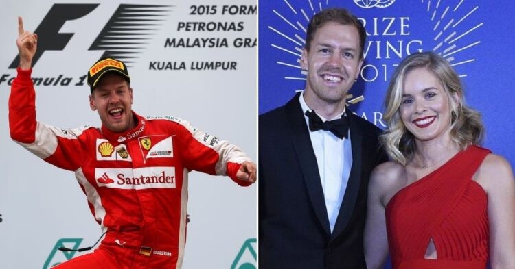 Sebastian Vettel with his wife (Credits: F1, Sports Rush)