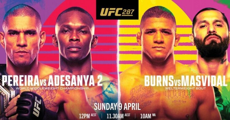 UFC 287 Official Fight Poster