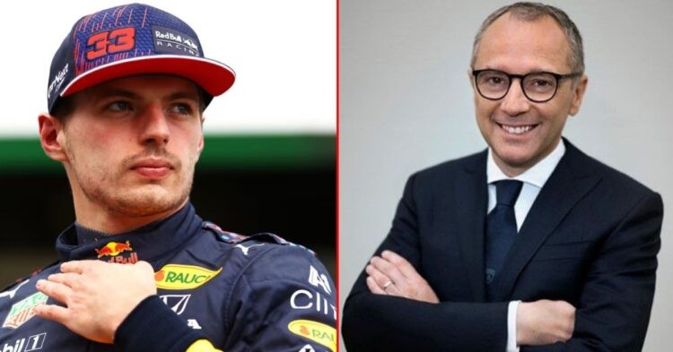 Max Verstappen (right) Stefano Domenicali (left) (credits F1)