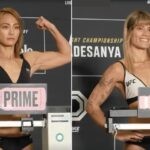 UFC 287- Michelle Waterson vs Luana Pinheiro weigh ins