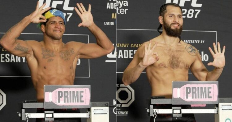 UFC 287 weigh ins- Gilbert Burns vs Jorge Masvidal