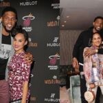 Udonis Haslem and his wife Faith Rein
