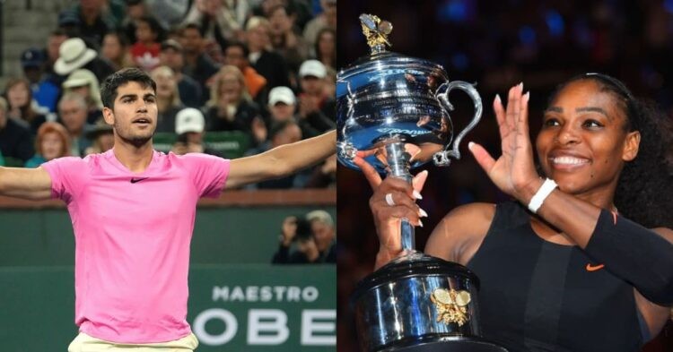 Carlos Alcaraz (left), Serena Williams (right) (Credits - The Guardian, CNBC)