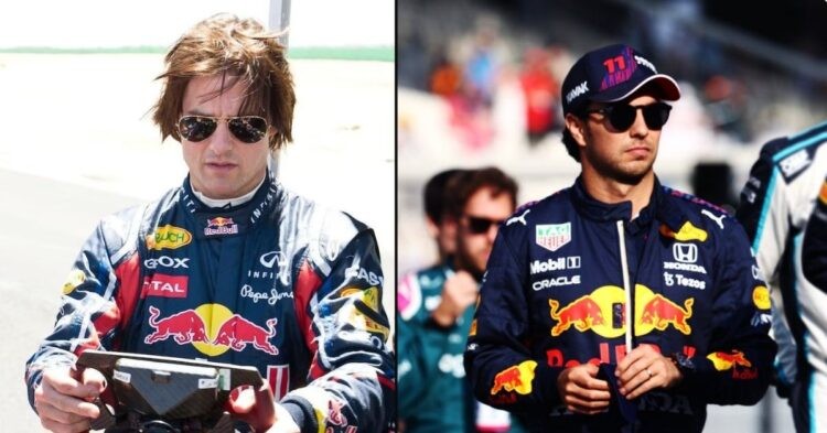 Tom Cruise (left) Sergio Perez (right) (credits Red Bull, Reddit)