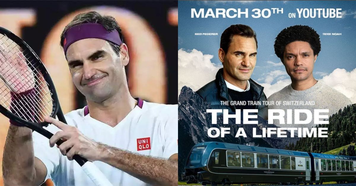Roger Federer and Trevor Noah feature on a Swiss Tourism commercial (Credit: Instagram)