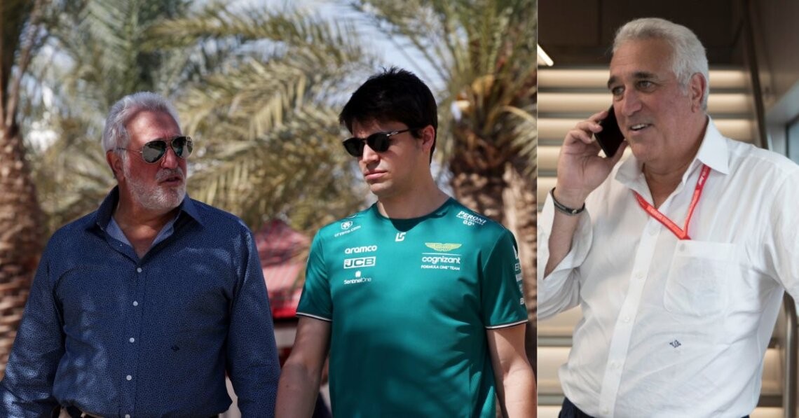 Lawrence Stroll with son, Lance Stroll (left), Lawrence Stroll (right) (Credit- Crash.net, Aston Martin)