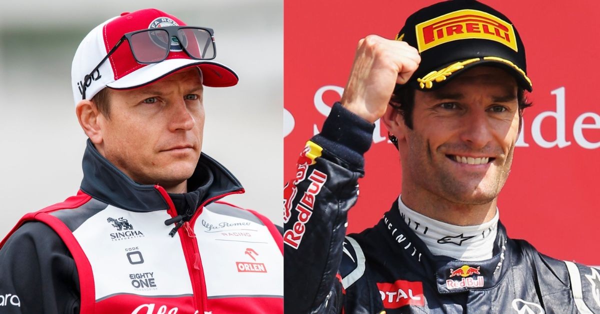 Kimi Raikkonen (left), Mark Webber (right) (Credit- Twitter)