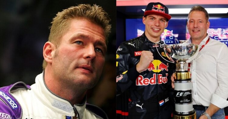 Young Jos Verstappen (left), Max Verstappen with Jos Verstappen (right) (Credits- Sky Sports, stadiosport.it)
