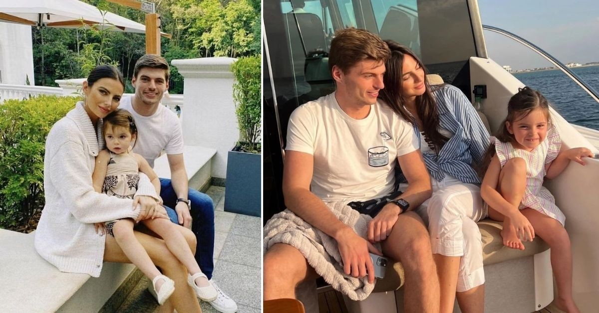 Max Verstappen with Kelly Piquet and Penelope (credits Kelly Piquet via Instagram, Twitter)
