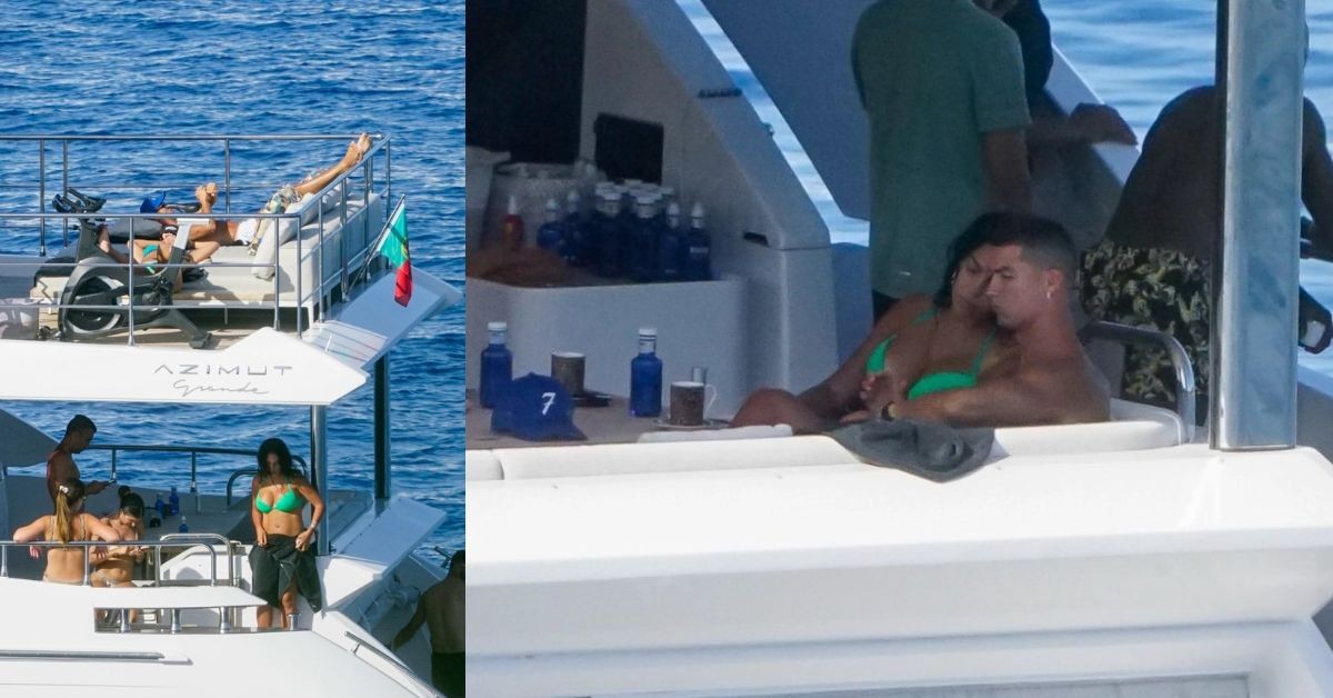 Cristiano Ronaldo and Georgina Rodriguez enjoy their vacation on their yacht