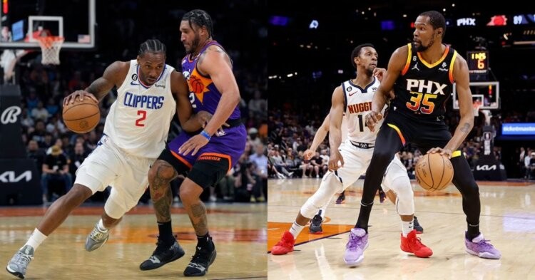 Kawhi Leonard and Kevin Durant Phoenix Suns