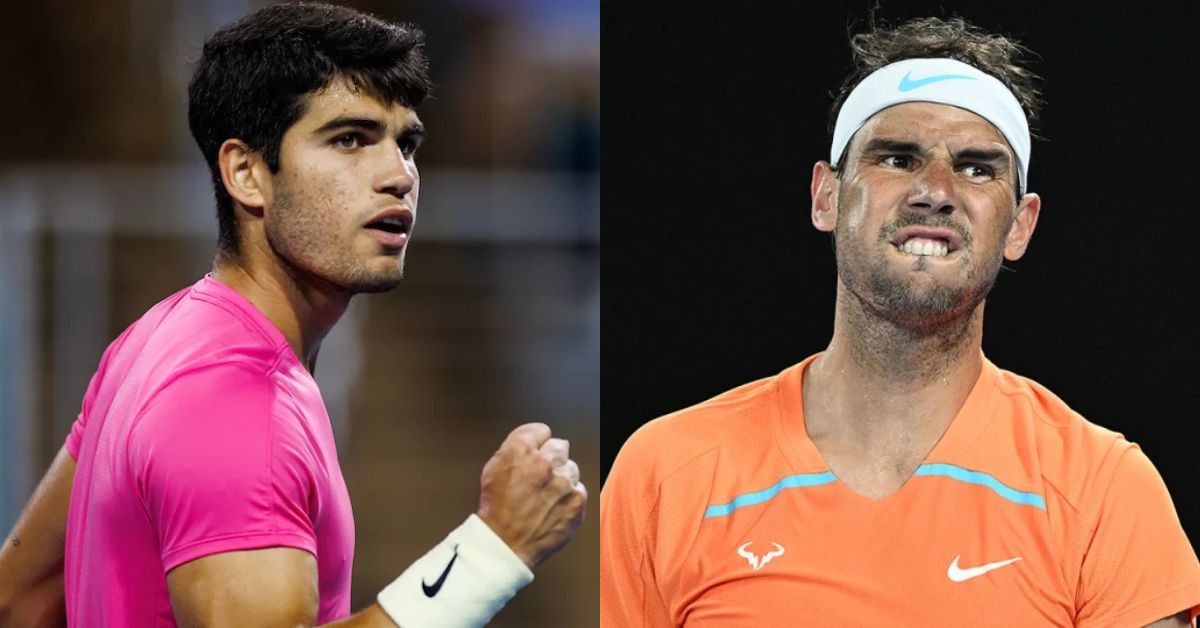Carlos Alcaraz and Rafael Nadal (Credit: Tennishead)
