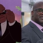 Shaquille O'Neal and Mr. Bubbles of Lilo & Stitch (Credits - Fox News and Disney Wiki)