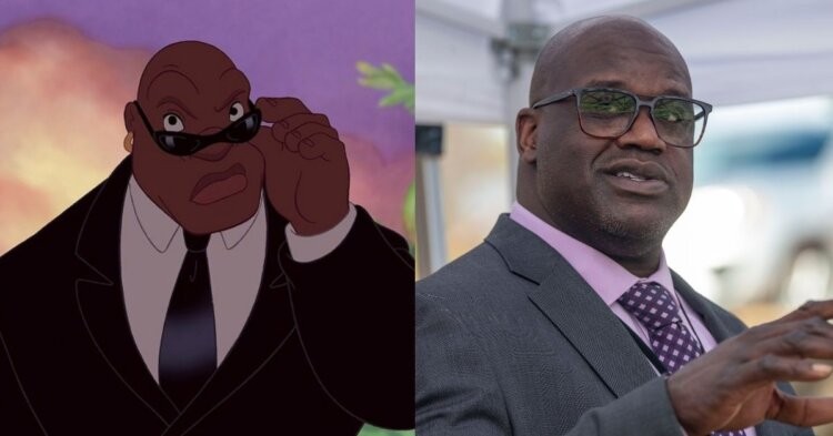 Shaquille O'Neal and Mr. Bubbles of Lilo & Stitch (Credits - Fox News and Disney Wiki)